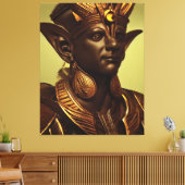 Egyptische Osiris Canvas print (Insitu (Woonkamer))