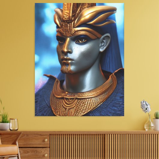 Egyptische Osiris Canvas print (Insitu (Woonkamer))