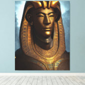 Egyptische Osiris Canvas print (Insitu (Houten vloer))