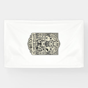 Egyptische Oude Kat Grappige Kat Grafisch - Egypti Spandoek