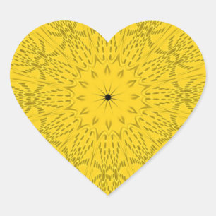 Egyptische Patroon Art Print Hart Sticker