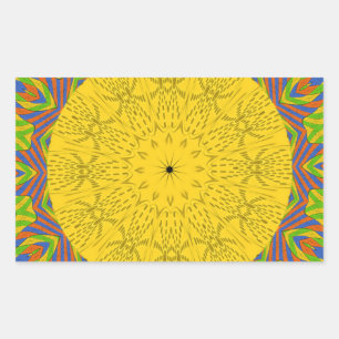Egyptische Patroon Art Print Rechthoekige Sticker