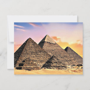 Egyptische piramides briefkaart