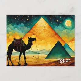 Egyptische piramides Camel Desert Briefkaart