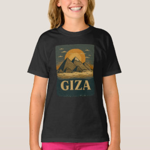Egyptische piramides van Gizeh Grote Piramide T-shirt