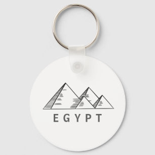 Egyptische piramides van Gizeh Sleutelhanger