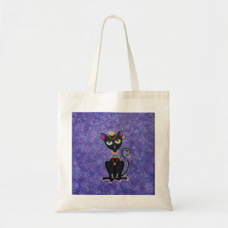 Egyptische prinses Black Cat Tote Bag