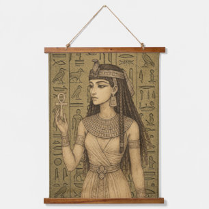Egyptische prinses hangend wandkleed