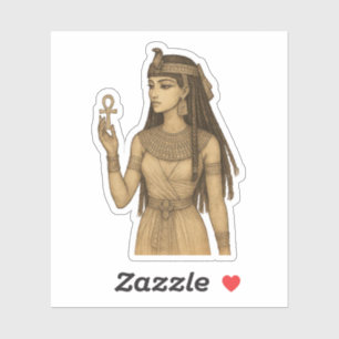 Egyptische prinses sticker