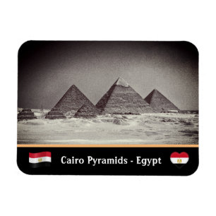 Egyptische Pyramiden en Caïro - Oude Egypte /UNES Magneet