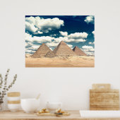 Egyptische Pyramides Poster (Keuken)