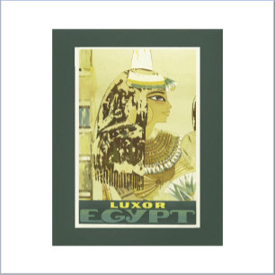 Egyptische reisposter Canvas Afdruk