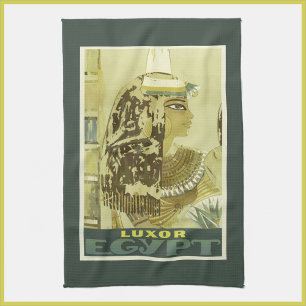  Egyptische reisposter Kitchen Towel Theedoek