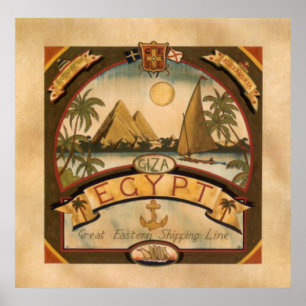  Egyptische reisposter Poster