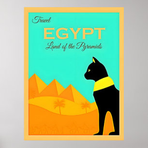 Egyptische reisposter poster