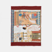 Egyptische Royal Design Fleece Blanket (Voorkant)