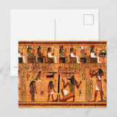 Egyptische Royal Papyrus Briefkaart (Voorkant / Achterkant)