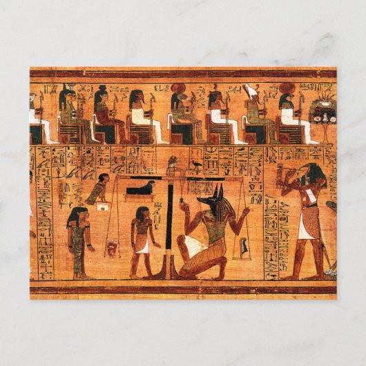 Egyptische Royal Papyrus Briefkaart (Voorkant)