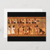 Egyptische Royal Papyrus Briefkaart (Voorkant / Achterkant)