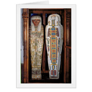 Egyptische sarcofaag bekleed met hiërogliefen (p