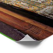 Egyptische sarcofaag bekleed met hiërogliefen (p poster (Hoek)