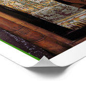 Egyptische sarcofaag bekleed met hiërogliefen (p poster (Hoek)