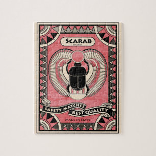 Egyptische Scarab Beetle Puzzle Legpuzzel