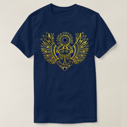 Egyptische Scarab Beetle T-shirt (Design voorkant)