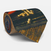 Egyptische schaakspelers 1865 stropdas (Opgerold)