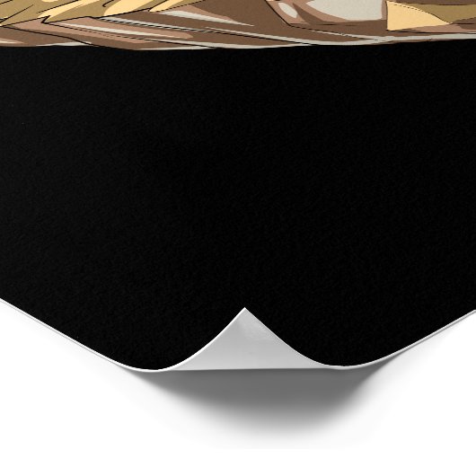 Egyptische Sphinx Pyramids Poster (Hoek)