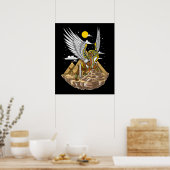 Egyptische Sphinx Pyramids Poster (Keuken)