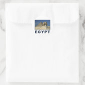 Egyptische Sphinx Ronde Sticker (Tas)