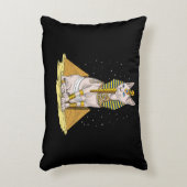 Egyptische Sphynx Cat Bastet Ancient Goddess Accent Kussen (Voorkant(Verticaal))