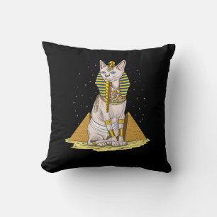 Egyptische Sphynx Cat Bastet Ancient Goddess Kussen