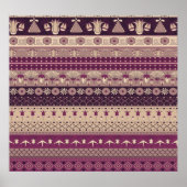 Egyptische stam: Oud naadloos Poster (Voorkant)