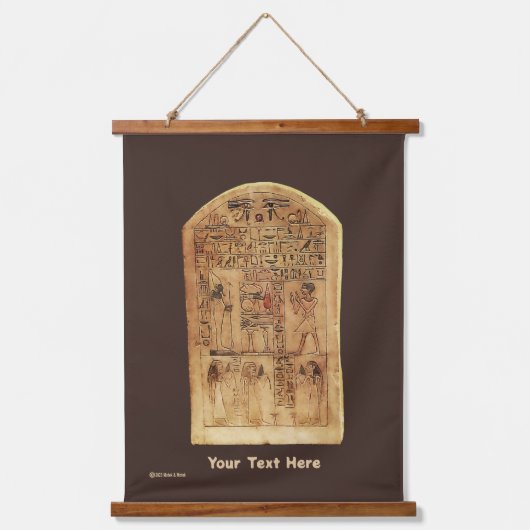 Egyptische Stele Hangend Wandkleed (Voorkant)