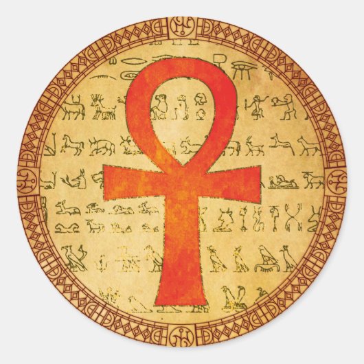 Egyptische Sticker - Ankh Cross (Voorkant)