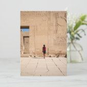 Egyptische stijl menu (Staand voorkant)