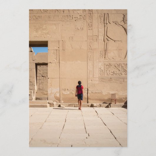 Egyptische stijl menu (Voorkant)