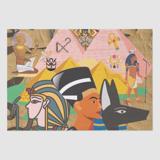 Egyptische stijl tissuepapier (Voorkant)