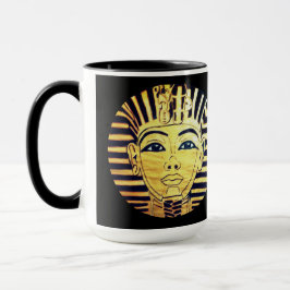 Egyptische Style Black en Gold Pharaoh Coffee-Mok Mok