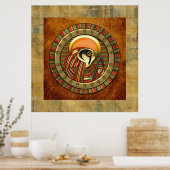 Egyptische Sun God Ra Poster (Keuken)