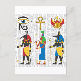 Egyptische symbolen briefkaart