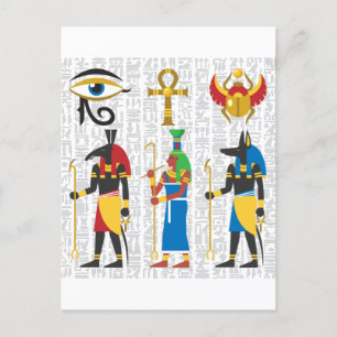 Egyptische symbolen briefkaart