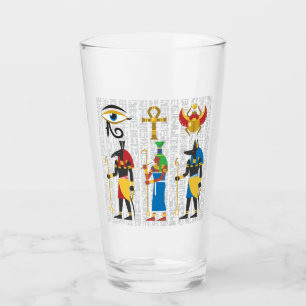 Egyptische symbolen glas