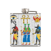 Egyptische symbolen heupfles (Achterkant)