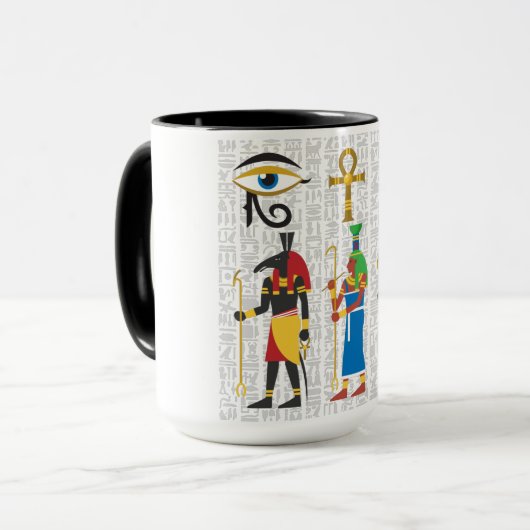 Egyptische Symbolen-Mok Mok (Voorkant links)