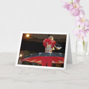 Egyptische Tanoura Dancing Portret Kaart