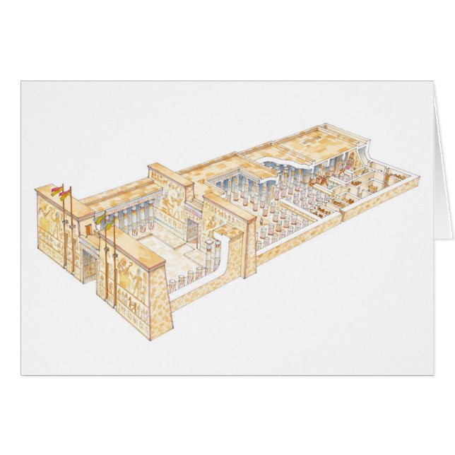 Egyptische tempel (Voorkant Horizontaal)