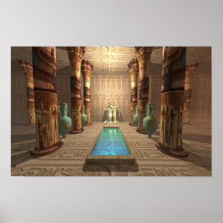 Egyptische Tempel Poster